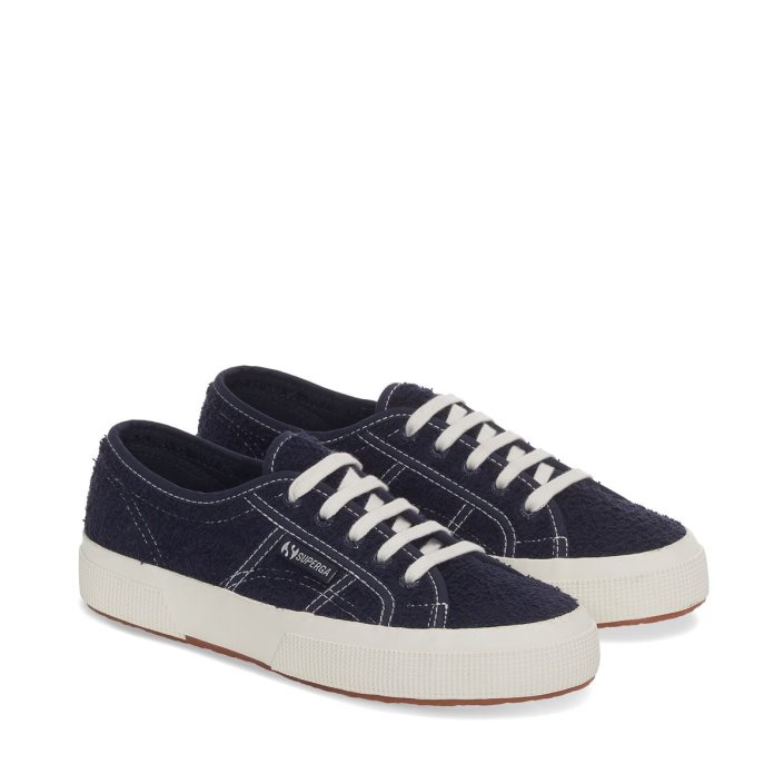 Superga Sale 2750 Cotton Terry Sneakers - Navy White