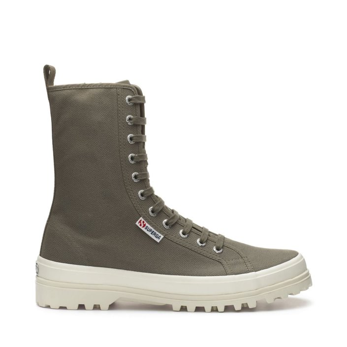 Superga Sale 2641 Alpina High Top Boots - Olive