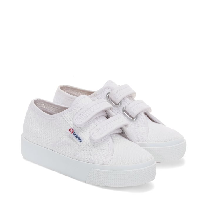 Superga Sale 2730 Kids Straps Sneakers - White