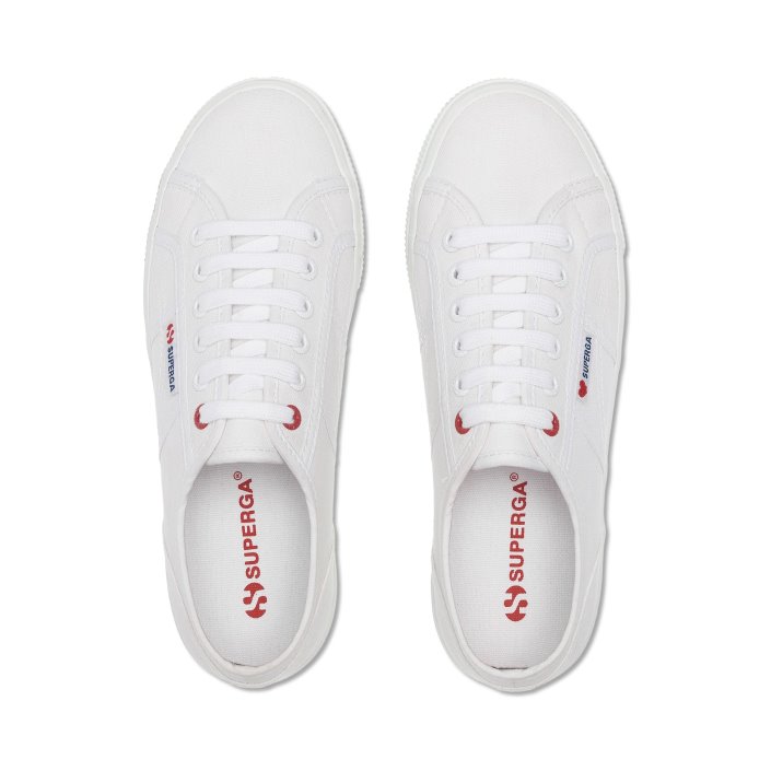 Superga 2790 Little Heart Embroidery White -Red Heart