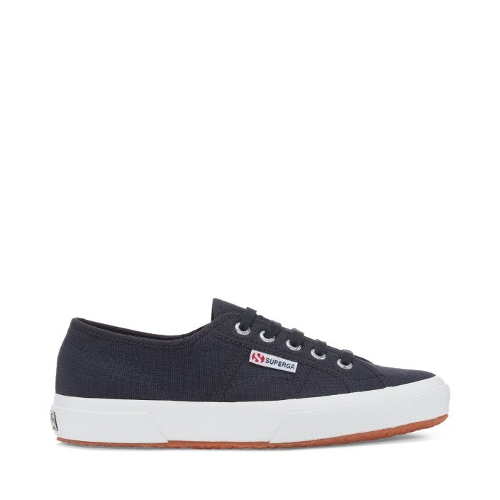 Superga Sale 2750 Washed Cotton Blue Grey Dk Washed
