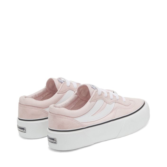 Superga Sale 3041 Revolley Colorblock Platf Pink Ish-White