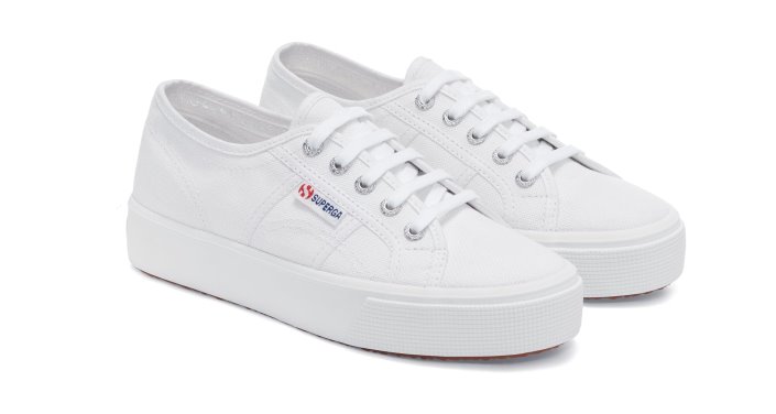 Superga Sale 2730 Mid Platform White