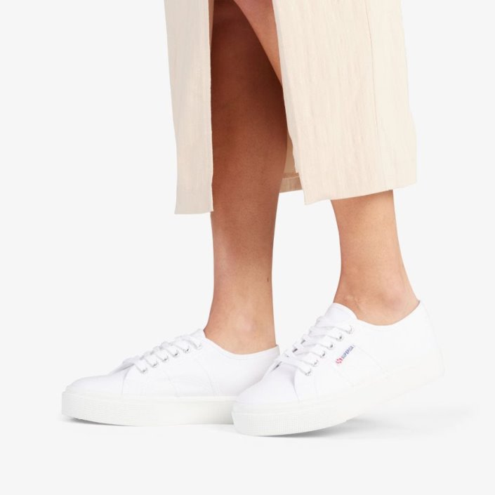 Superga Sale 2730 Mid Platform White