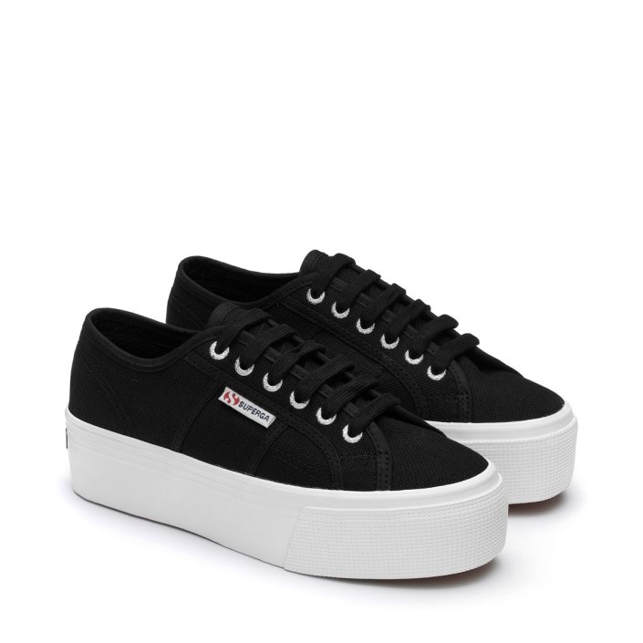 Superga Sale 2790 Platform Black-F White