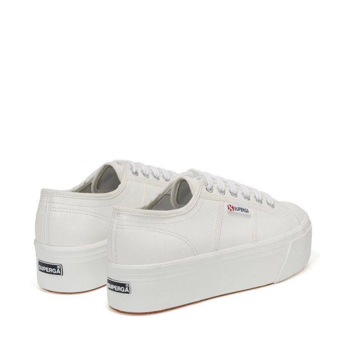 Superga Sale 2790 Tumbled Leather White