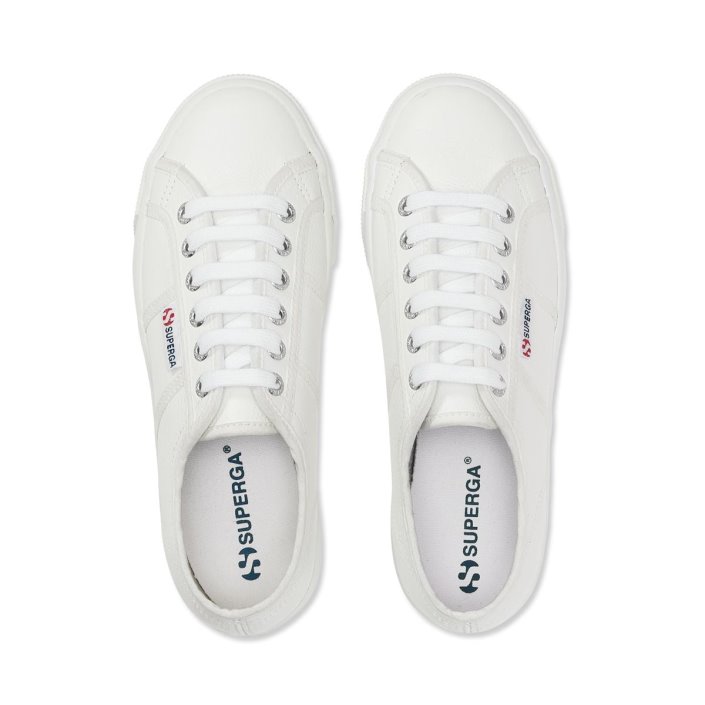 Superga Sale 2790 Tumbled Leather White