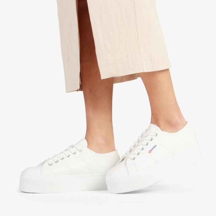 Superga Sale 2790 Tumbled Leather White