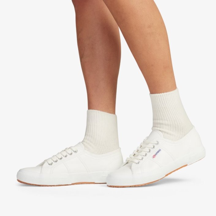 Superga Sale 2750 Tumbled Leather White