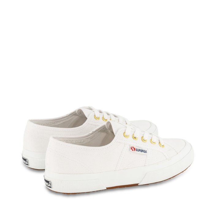 Superga Sale 2750 Cotu Classic White-Gold-White-Yellow Gold