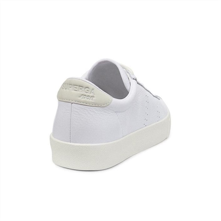Superga Sale 2843 Club S Comfort Leather White-White-Beige Gesso