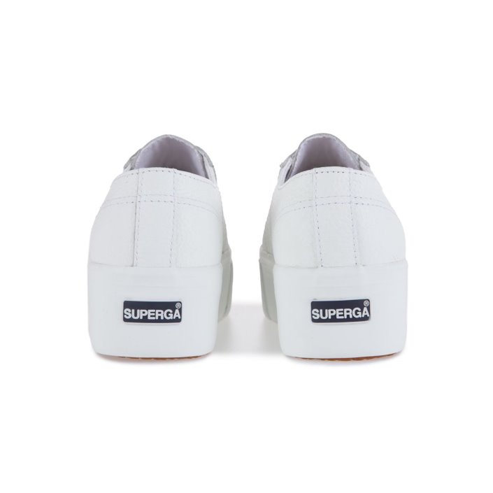 2790 Tumbled Leather White Superga Sale