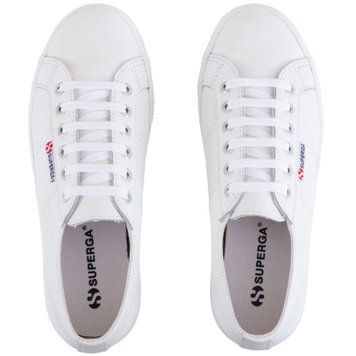 2790 Tumbled Leather White Superga Sale