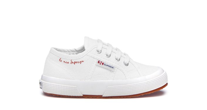 Superga Sale 2750 Kids Poetic White-Le Mie Superga Sale Red