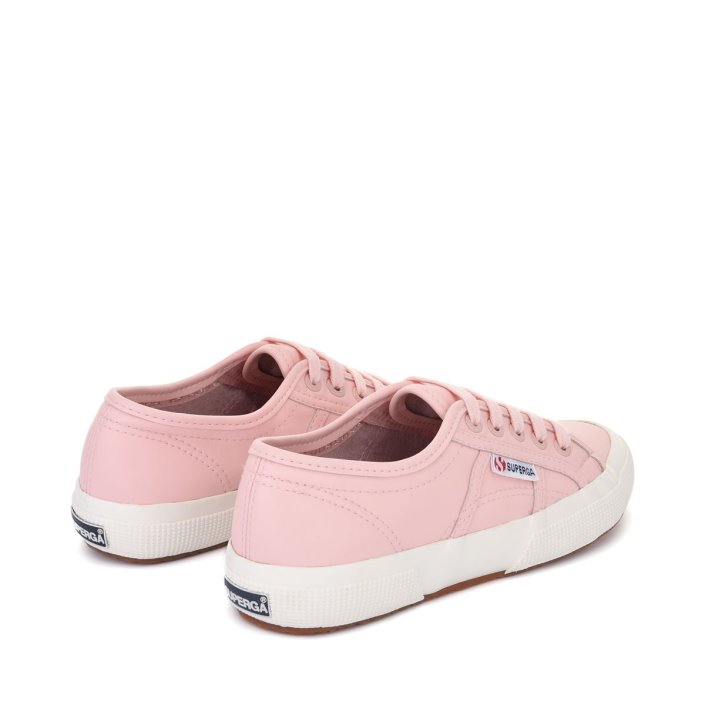 Superga Sale 2750 Vegan Faux Leather Pink White