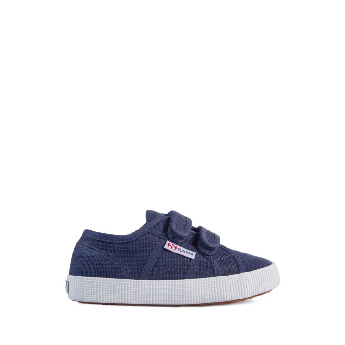 Superga Sale 2750 Kids Straps Easylite Navy-White