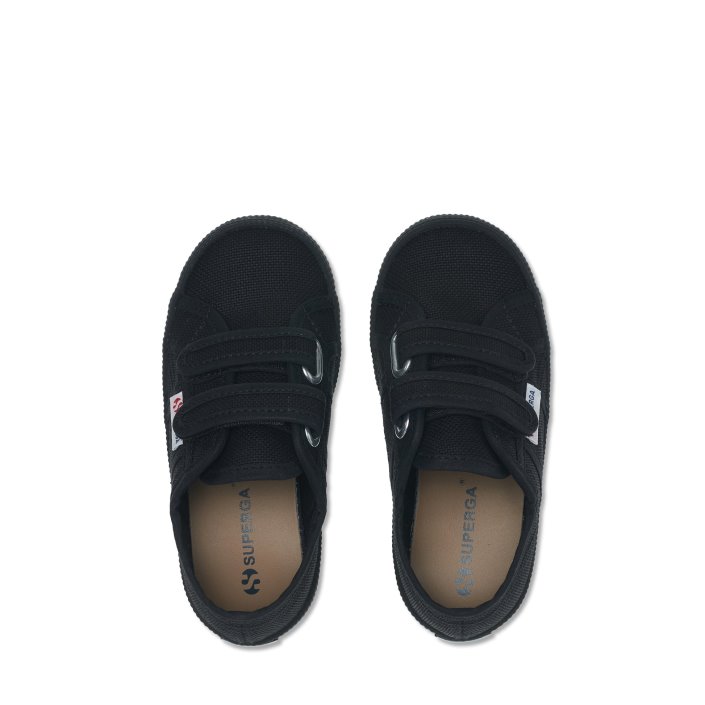 Superga Sale 2750 Kids Straps Easylite Full Black-Black