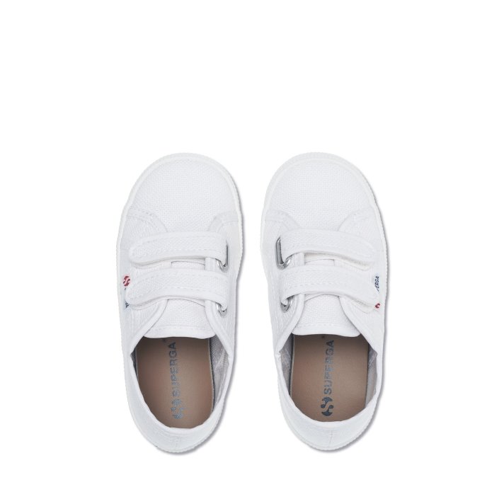 Superga Sale 2750 Kids Straps Easylite White