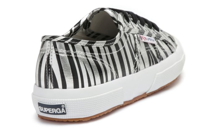 Superga Sale 2750 - Fancotmetmatw Grey Silver Zebra