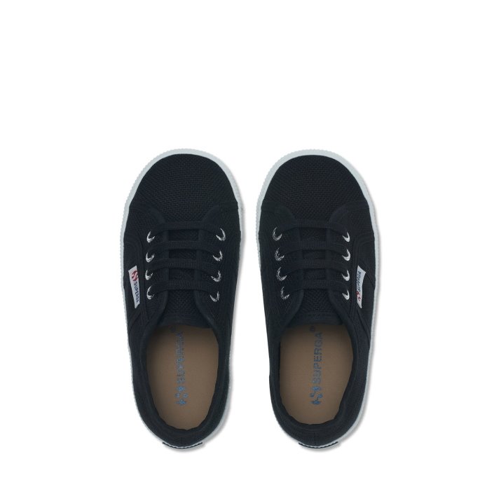 Superga Sale 2750 Kids Easylite Black White
