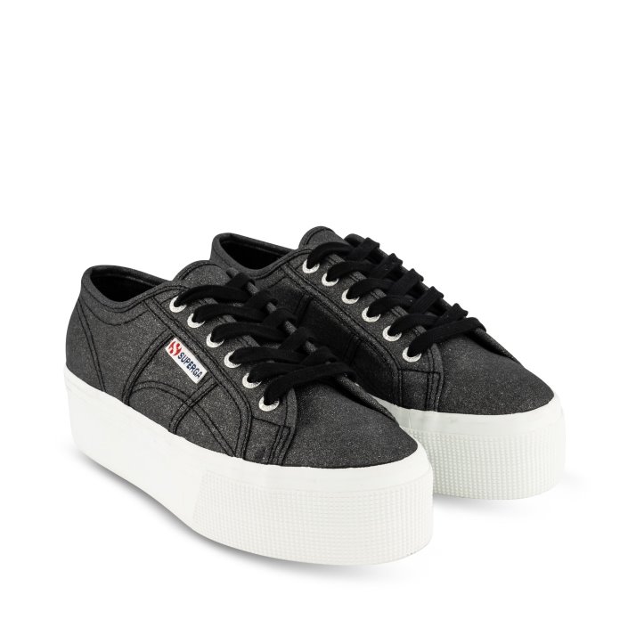 Superga Sale 2790 Glitter Canvas Black