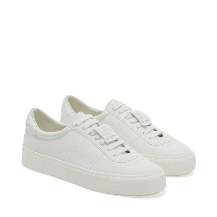 Superga Sale 4834 Club S Up Grape-Based Fau White-White-Unico