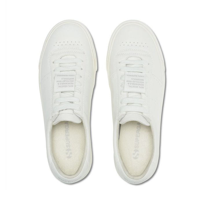 Superga Sale 4834 Club S Up Grape-Based Fau White-White-Unico