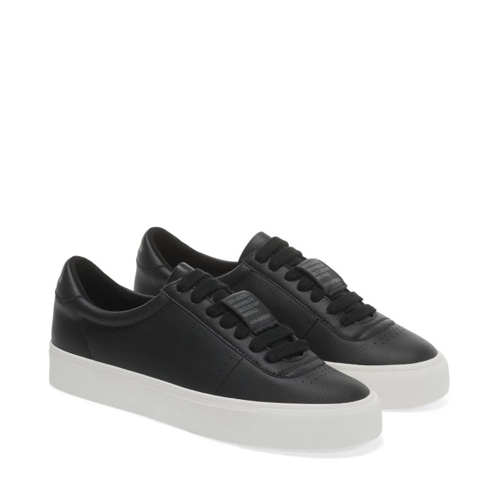 Superga Sale 4834 Club S Up Grape-Based Fau Black-White
