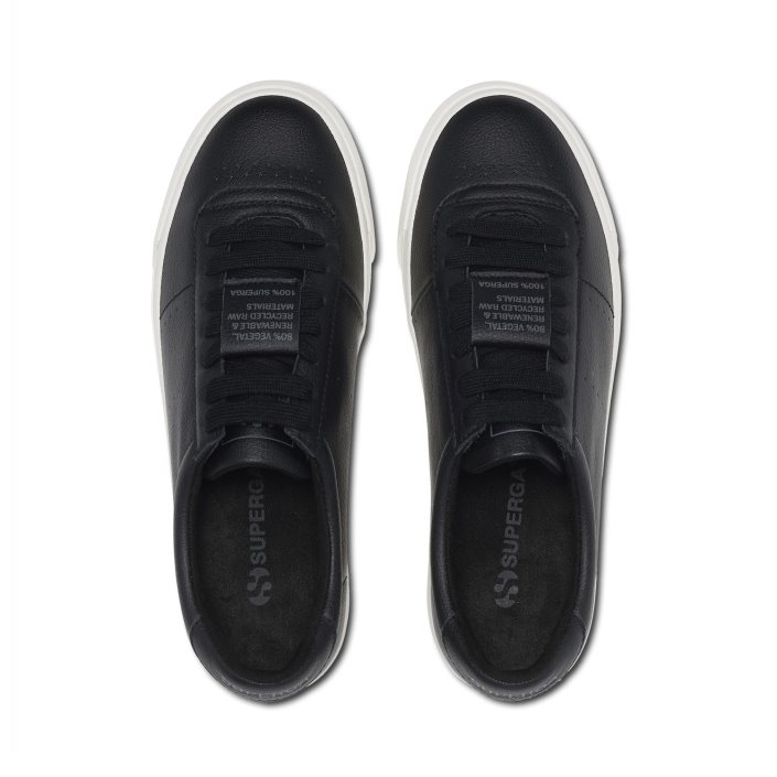 Superga Sale 4834 Club S Up Grape-Based Fau Black-White