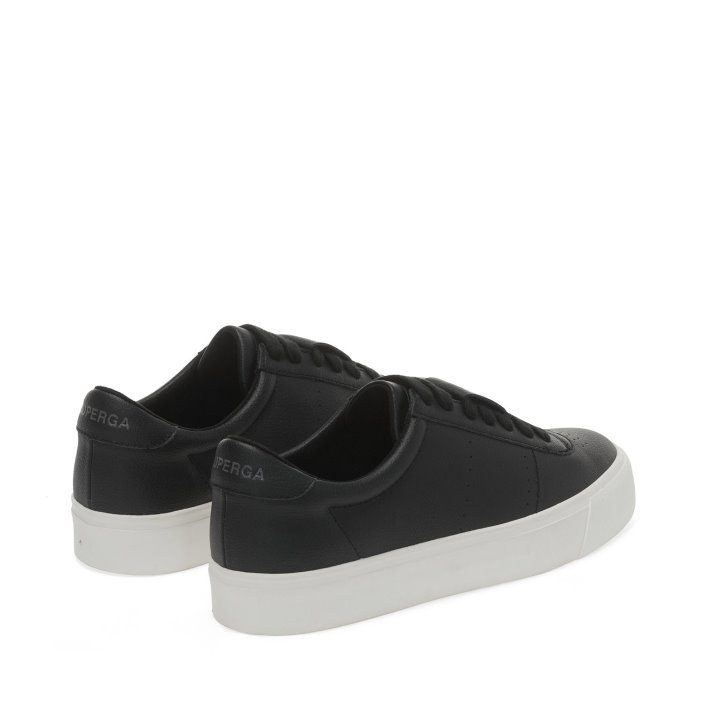 Superga Sale 4834 Club S Up Grape-Based Fau Black-White
