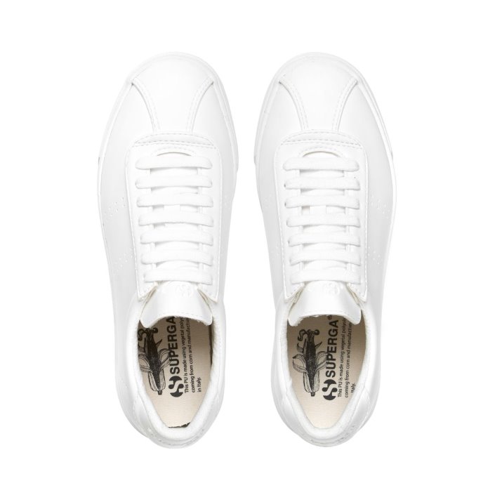Superga Sale 2843 Club S Corn-Based Leather White-Unico