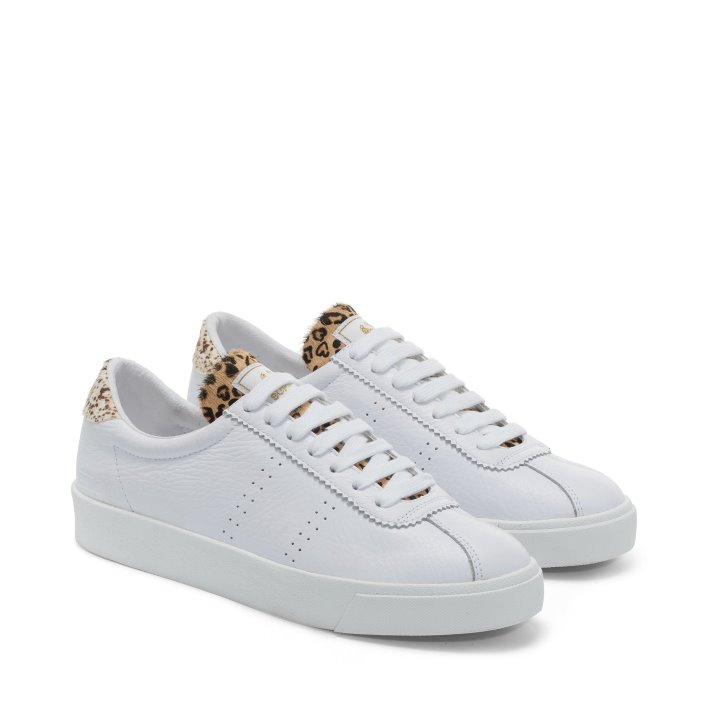 Superga Sale 2843 Club S Calfhair Details White Spots-Leopard