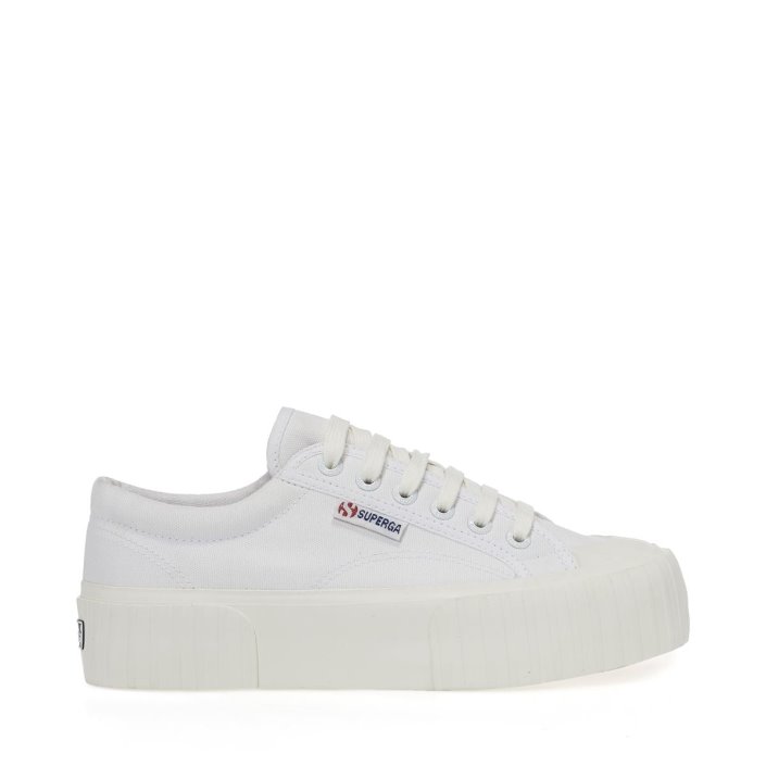 Superga Sale 2631 Stripe Platform White White