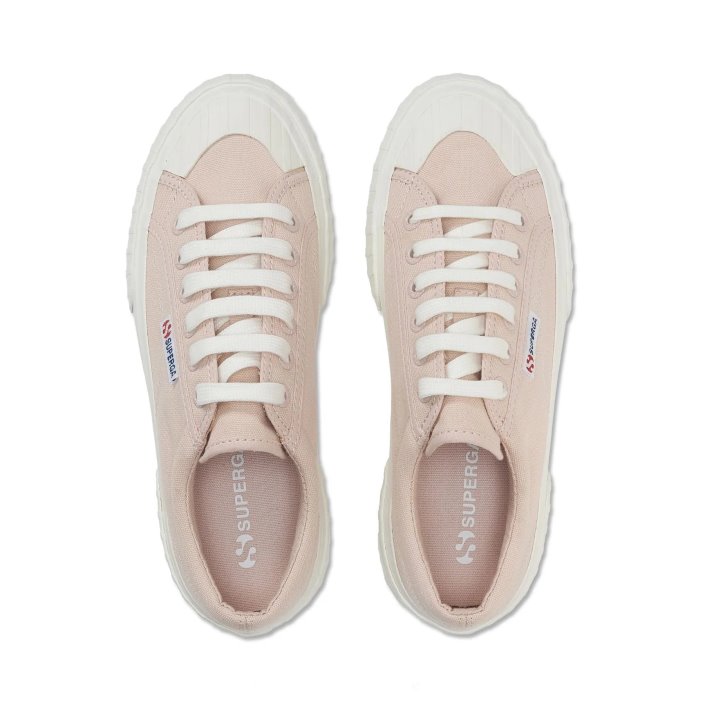 Superga Sale 2631 Stripe Platform Pinkskin