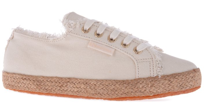 Superga Sale 2790 Fringed Cotton Rope Beige Gesso