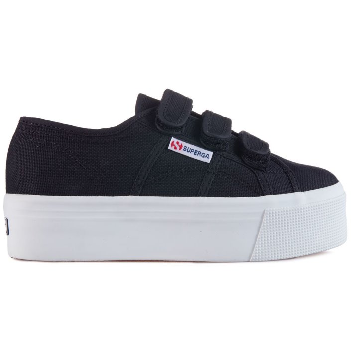 Superga Sale 2790 Straps Black-Fwhite