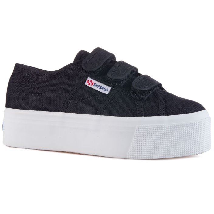 Superga Sale 2790 Straps Black-Fwhite