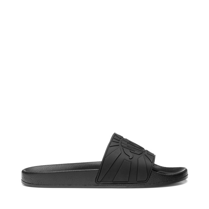Superga Sale 1908 Slides Raggiera Logo Total Black-Black