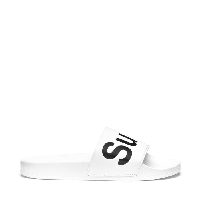 Superga Sale 1908 Slides Polysoft White Black White