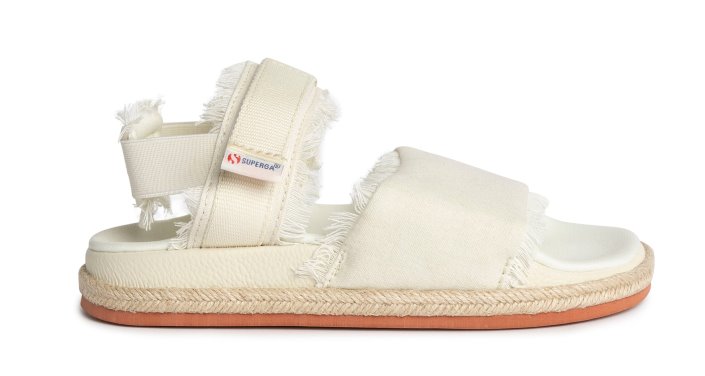 Superga Sale 1911 Sandal Fringed Organic Ca Natural Beige