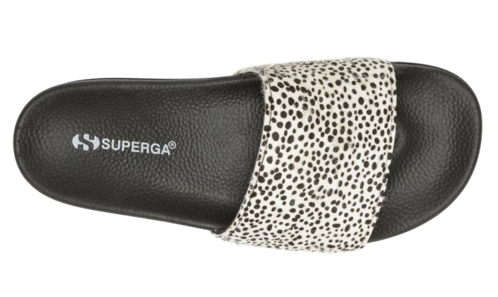 Superga Sale 1908 Printed Calfhair Black Dalmation