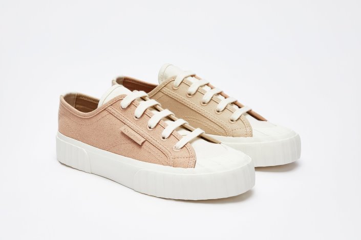 Superga Sale 2630 Organic Canvas Natural Dy Weeds-Pink Magenta Leaves