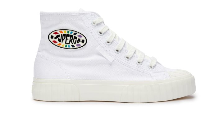 Superga Sale 2696 Stripe Multicolor Logo White Multicolor