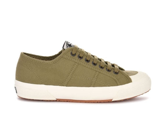 Superga Sale 2390 Military 7 Eyelets Green Tortora-White