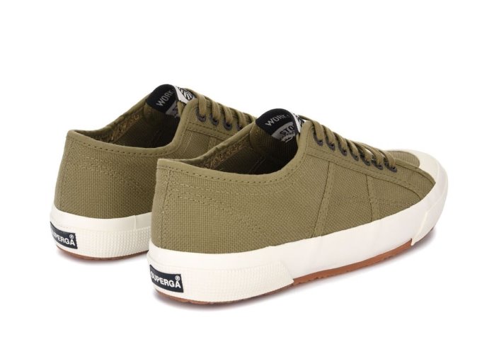 Superga Sale 2390 Military 7 Eyelets Green Tortora-White