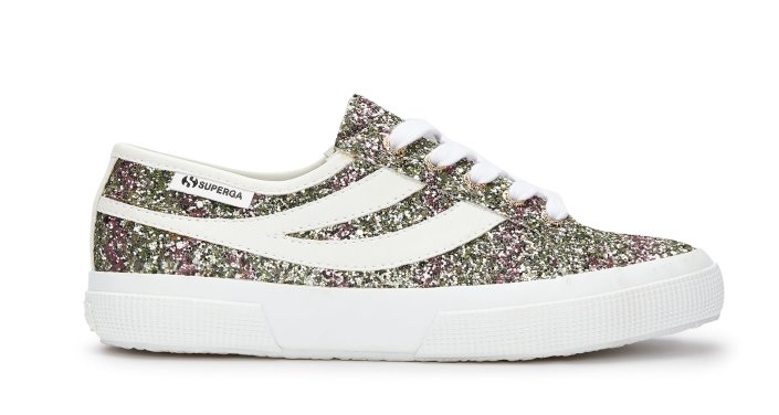 Superga Sale 2953-Glitterw Platinum-White
