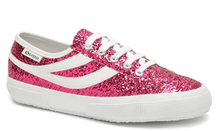 Superga Sale 2953-Glitterw Fuchsia