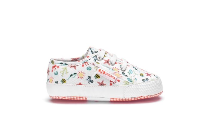 Superga Sale 4006 Baby Prints White-Multicolor Seastar
