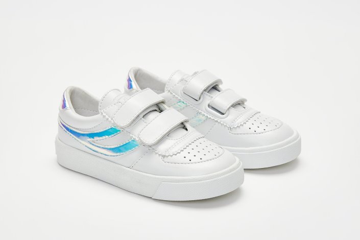 Superga Sale 2846 Kids Seattle Straps Opale White Opalescent