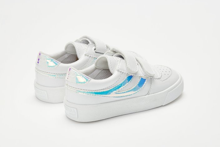 Superga Sale 2846 Kids Seattle Straps Opale White Opalescent